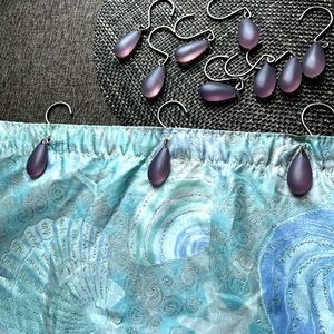 Shower Curtain with 12 Curtain Hooks